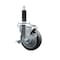 Service Caster 4'' Thermoplastic Rubber Swivel 1'' Expanding Stem Caster with Brake SCC-EX20S414-TPRB-TLB-1 - alternate 1
